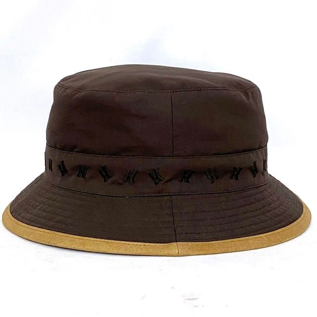 Hermes Bucket Hat Brown Beige Cleaned Hat Cotton — view 3