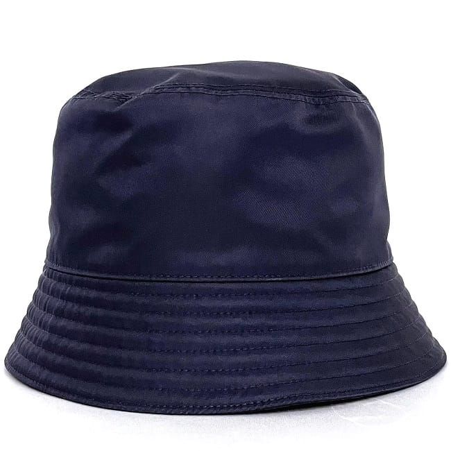 Prada Hat Bucket Hat Navy Tessuto — view 3