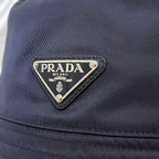 Prada Hat Bucket Hat Navy Tessuto — view 7