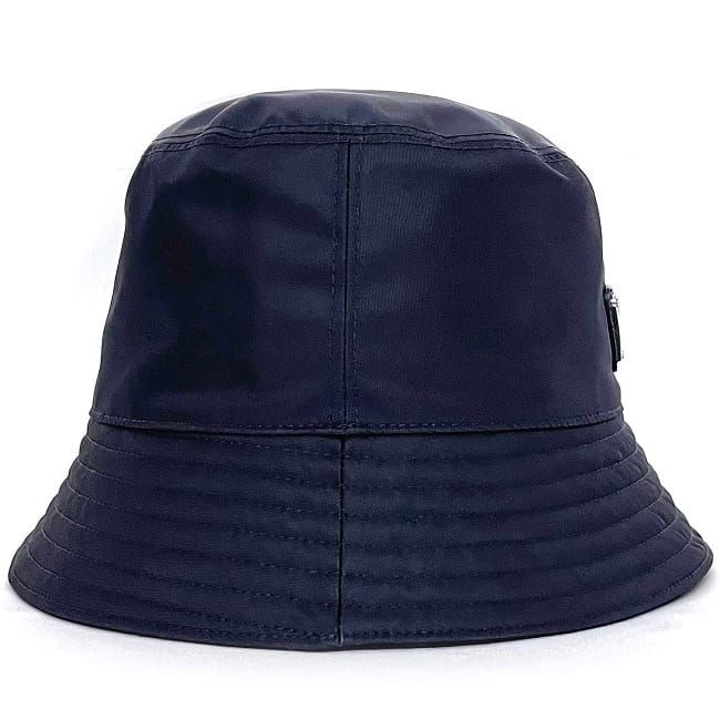 Prada Hat Bucket Hat Navy Tessuto — view 4