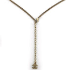 Chanel Necklace Gold CC Logo Faux Pearl — view 3