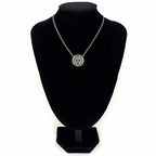 Chanel Necklace Gold CC Logo Faux Pearl — view 8
