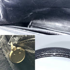 Chanel Handbag Quilted CC Logo Turnlock Top Handle Caviar Leather Black Gold — view 7