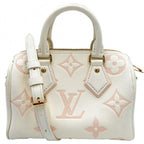 Louis Vuitton 2-Way Shoulder Bag Crossbody Bicolor Monogram Empreinte Speedy