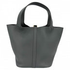 Hermes Handbag Picotin Lock MM Dark Green Taurillon Clemence Veil Mangalore Gold — view 2