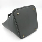 Hermes Handbag Picotin Lock MM Dark Green Taurillon Clemence Veil Mangalore Gold — view 3