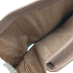 Prada Trifold Wallet Beige Saffiano Leather Gold — view 9