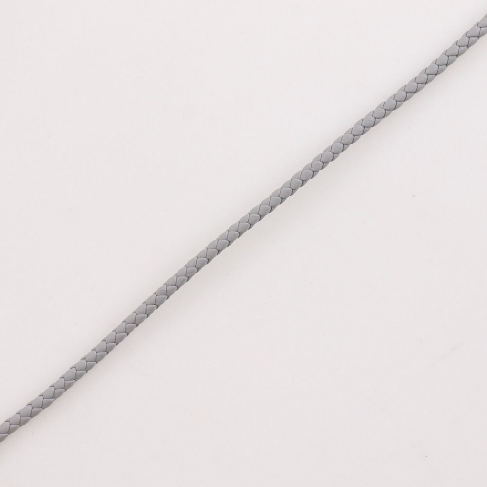 Hermes Glenan Double Tour Leather Gold Plated Gray Bracelet — view 4