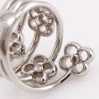 Louis Vuitton Ring Flower Full Metal Silver — view 9