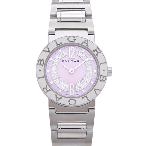 Bvlgari Diamond DN Quartz Watch SS Pink