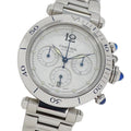 Cartier Watch Pasha Chronograph Automatic Winding at Stainless Steel Silver