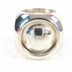 Hermes Vintage Extra Wide Series Ring Cube Silver — view 4