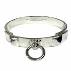 Hermes Collier de Chien Bracelet ST Bangle Silver