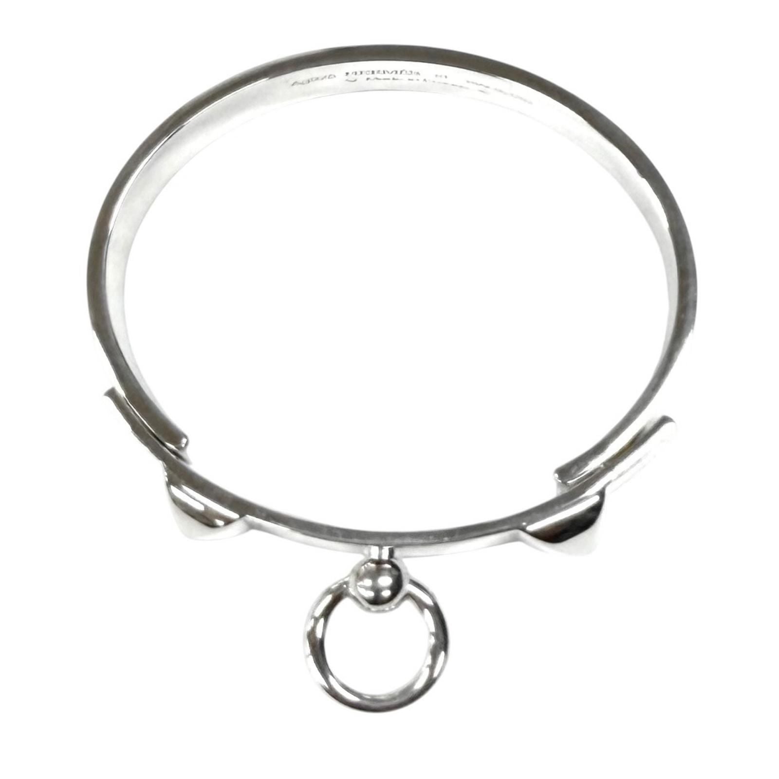 Hermes Collier de Chien Bracelet ST Bangle Silver — view 4