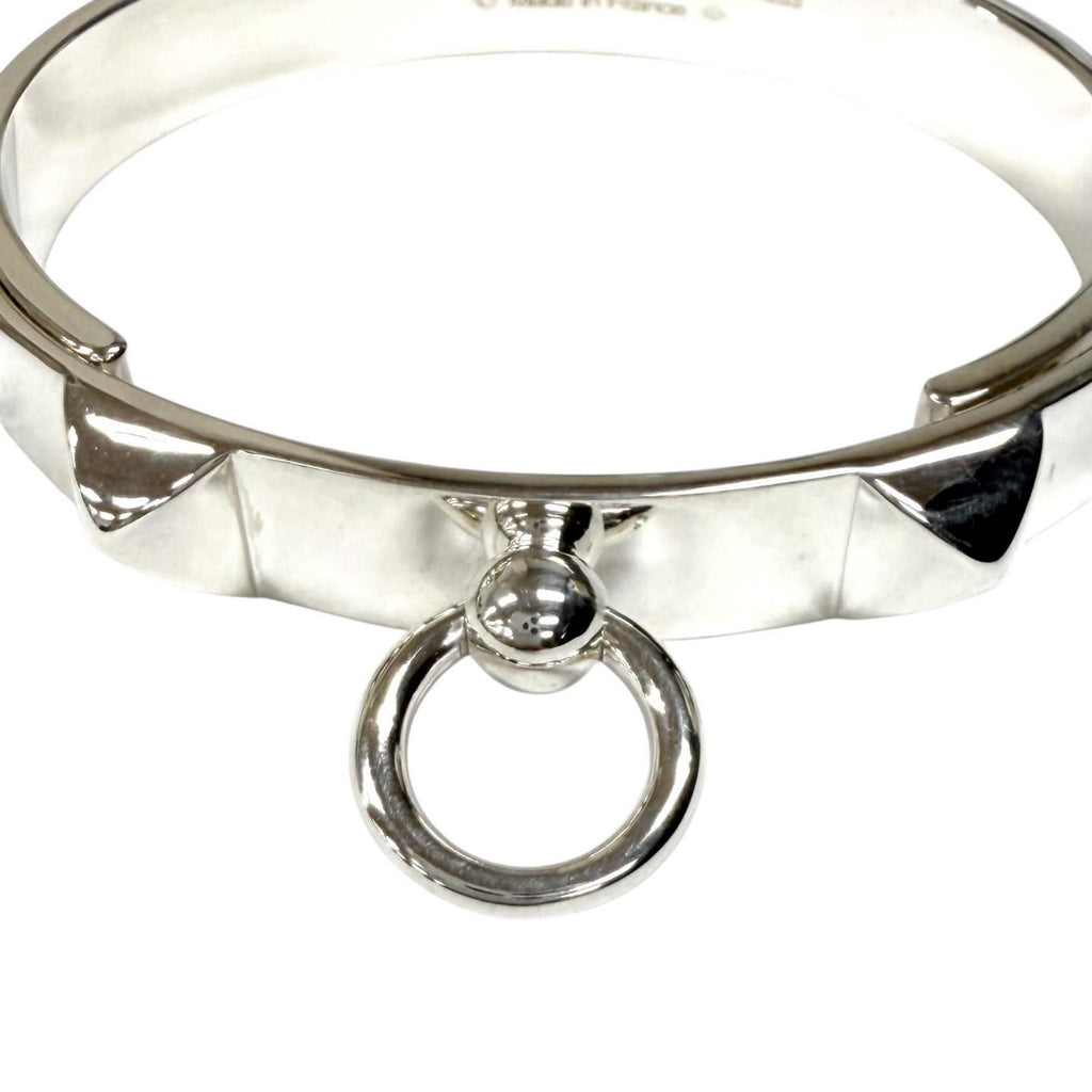 Hermes Collier de Chien Bracelet ST Bangle Silver — view 5