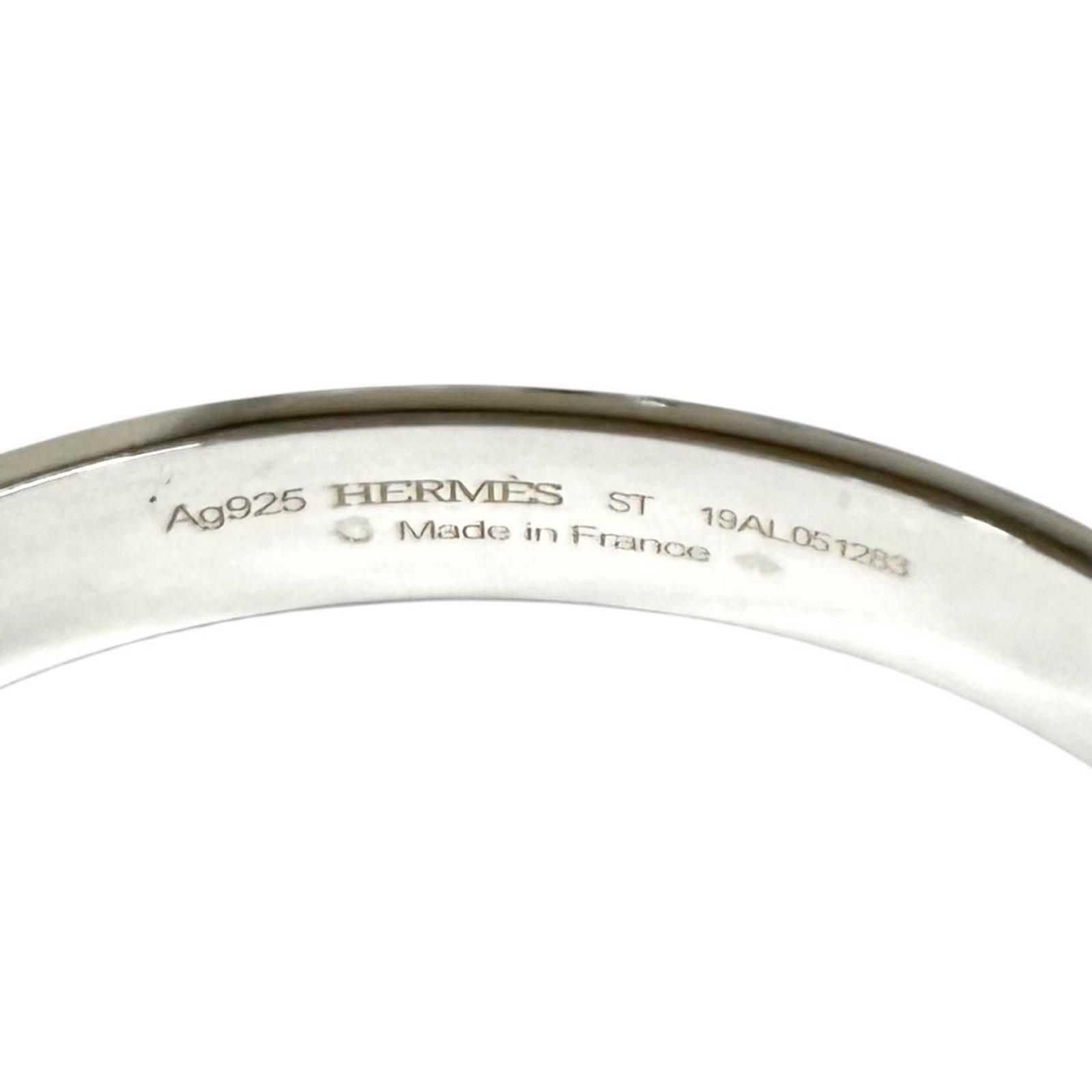 Hermes Collier de Chien Bracelet ST Bangle Silver — view 6