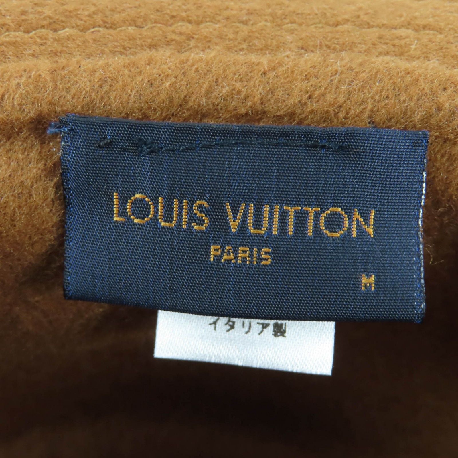 Louis Vuitton Carry on Wool Monogram Pattern Reversible Bucket Hat Brown — view 8