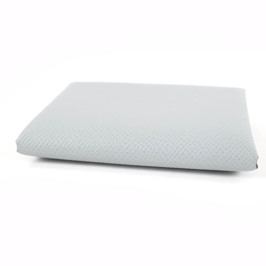 Hermes Calvi Duo Veau Epsom Gris Perle Silver Series Coin Case — view 4