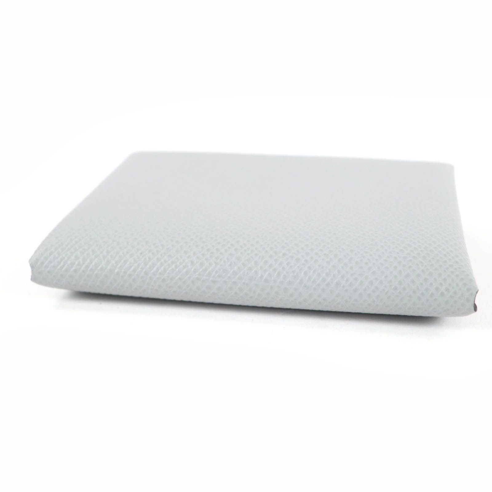 Hermes Calvi Duo Veau Epsom Gris Perle Silver Series Coin Case — view 4