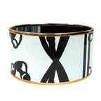 Hermes Brides de Gala Tattoo Pink Gold Bangle White Black XL Bracelet — view 2