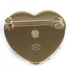 Chanel CC Logo Heart Brooch — view 3