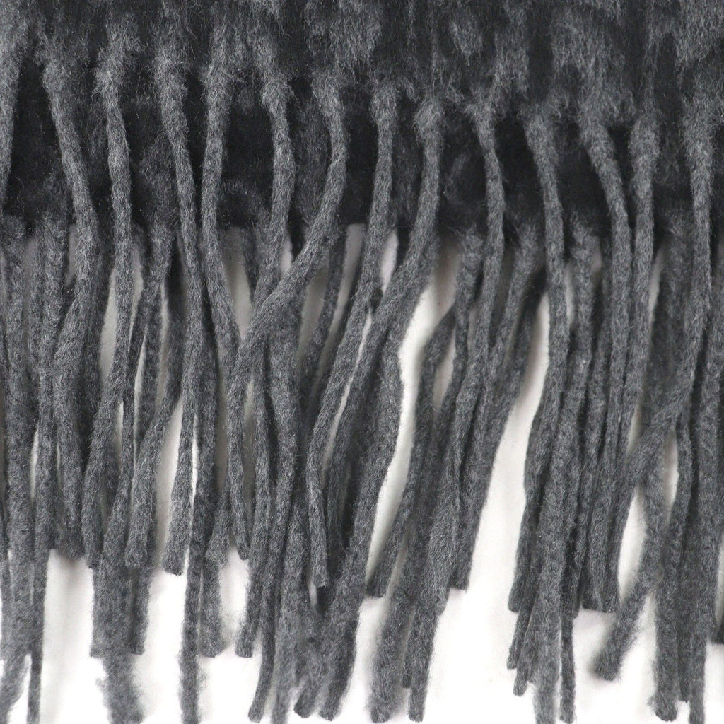 Dior Homme Silk 100% Oblique Logo All Over Pattern Large Shawl Fringe Scarf — view 5