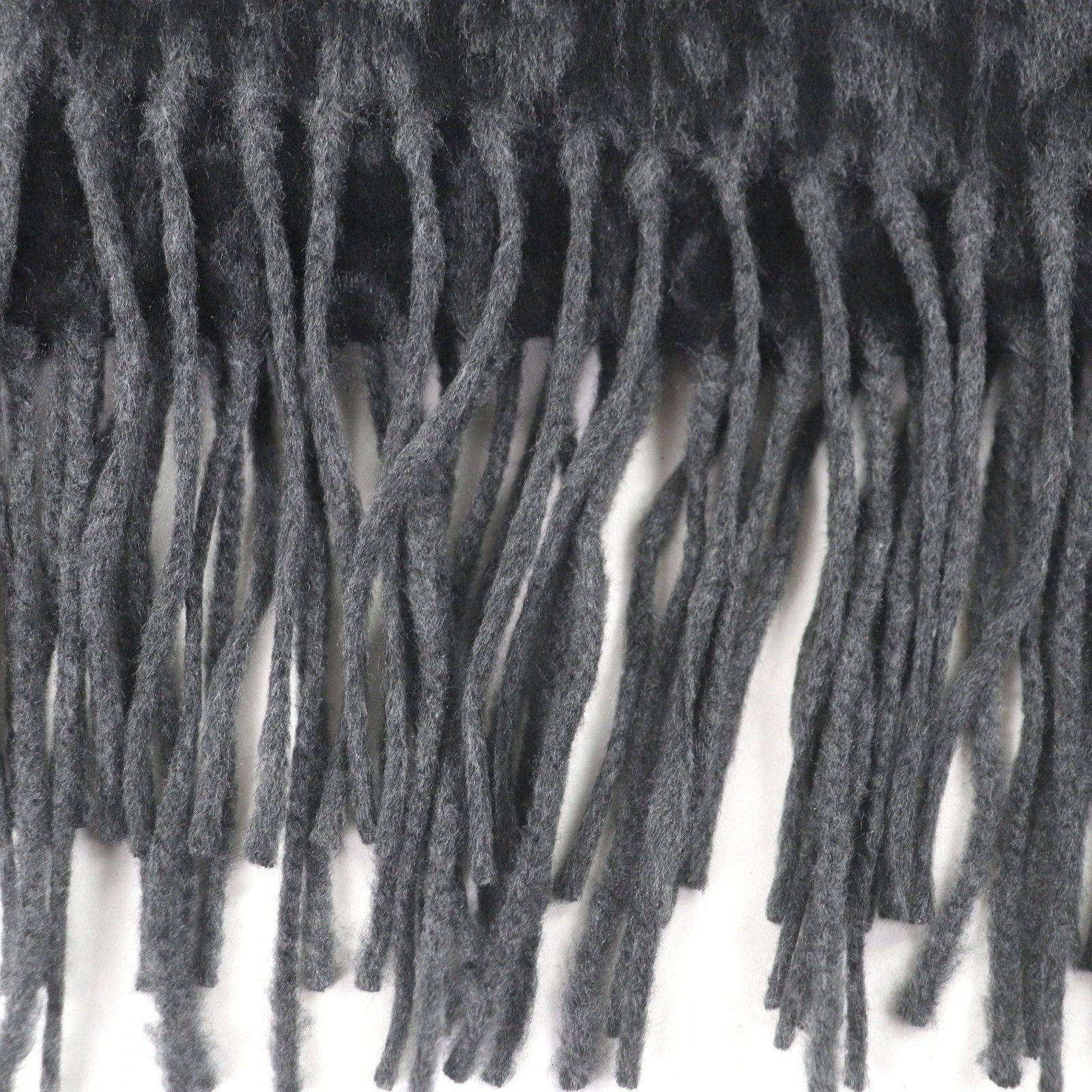 Dior Homme Silk 100% Oblique Logo All Over Pattern Large Shawl Fringe Scarf — view 5