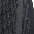 Dior Homme Silk 100% Oblique Logo All Over Pattern Large Shawl Fringe Scarf — view 4