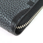 Gucci Maxi GG Zip Around Wallet Leather Gray Black Recommended — view 6