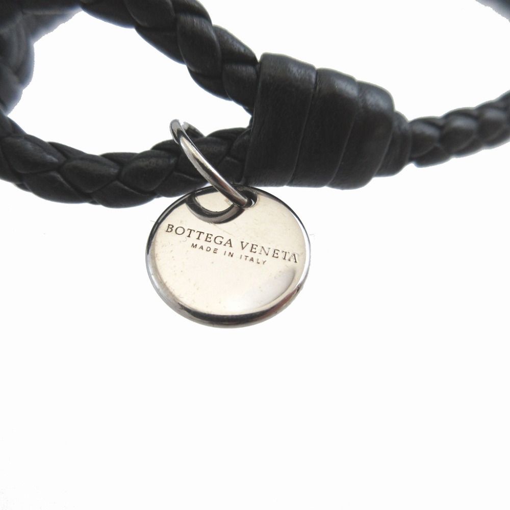 Bottega Veneta Intrecciato Leather Black Bracelet — view 4