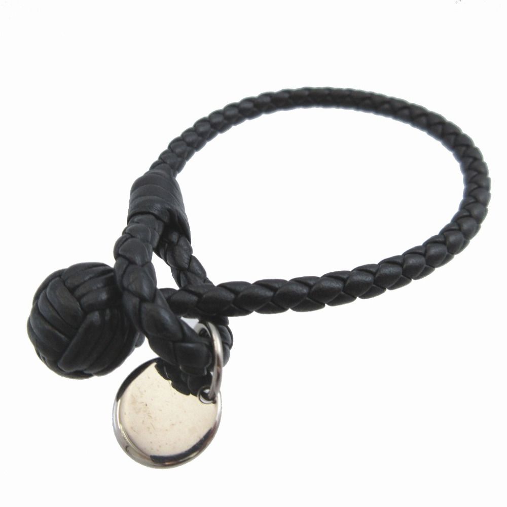 Bottega Veneta Intrecciato Leather Black Bracelet — view 2