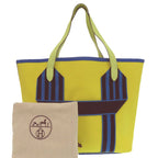 Hermes Pursangle Tote Silver Toile Military Canvas Taurillon Lime Veil — view 2