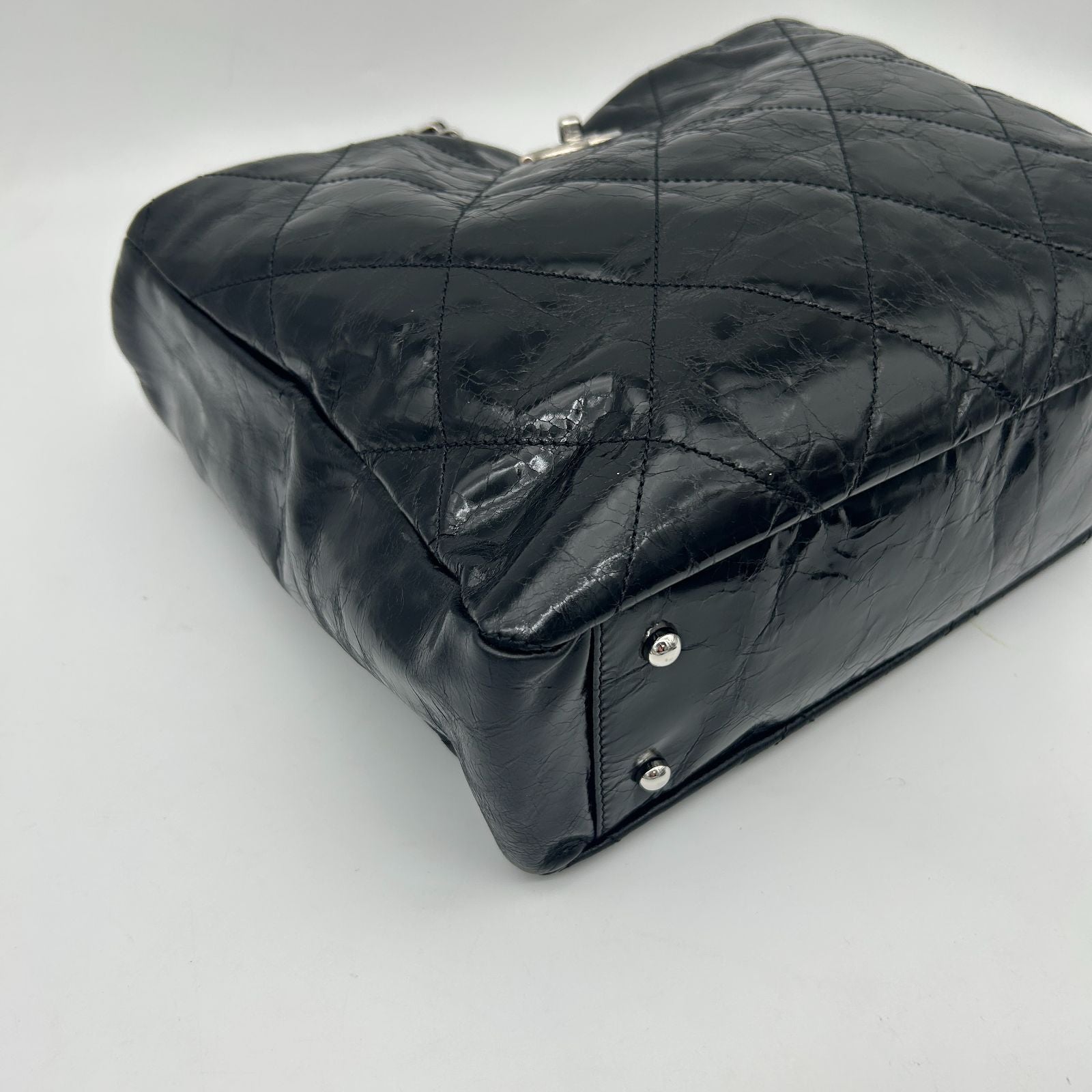 Chanel Handbag Quilted CC Logo Portobello 2-Way Chain Tote — view 8