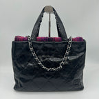 Chanel Handbag Quilted CC Logo Portobello 2-Way Chain Tote — view 3