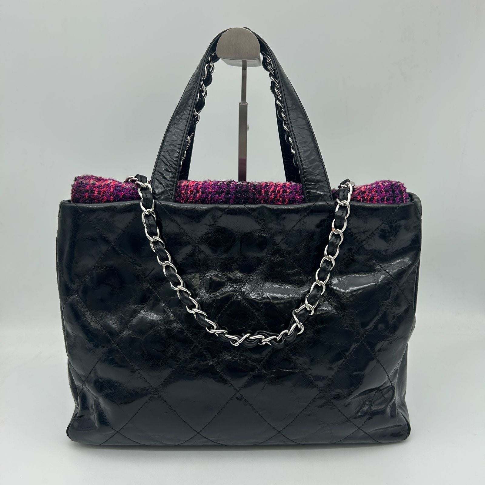 Chanel Handbag Quilted CC Logo Portobello 2-Way Chain Tote — view 3