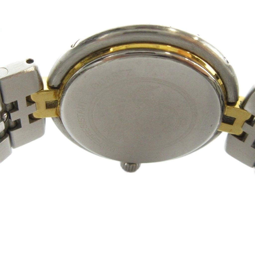 Hermes Profile Watch Quartz White Dial with Carre Date Silver Color Gold — view 6