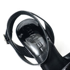 Chanel Sandals 35c 07c CC Logo CC Enamel Ankle Strap — view 6