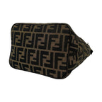 Fendi Zucca FF Pattern Canvas Leather Shoulder Bag Mini Tote Brown — view 8