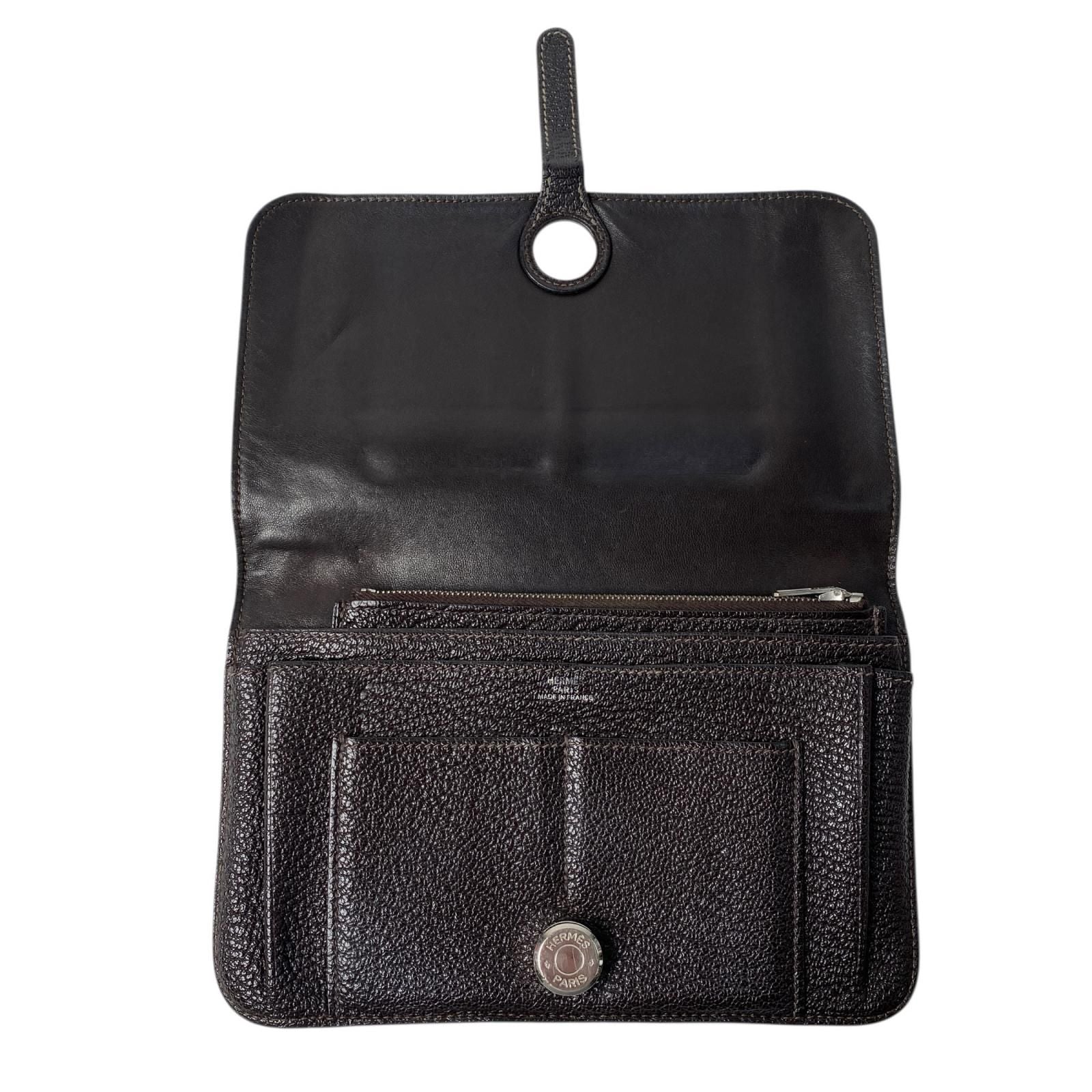 Hermes Dogon Duo GM Bifold Wallet with Coin Case Leather — view 6