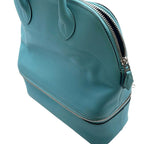 Hermes Handbag Tall Cles Blue Sun Seal Silver Swift — view 9