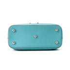 Hermes Handbag Tall Cles Blue Sun Seal Silver Swift — view 3