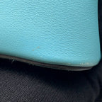 Hermes Handbag Tall Cles Blue Sun Seal Silver Swift — view 8