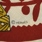 Hermes Triangle Etriers Jean Competition Remix Cashmere Silk Scarf Large — view 7