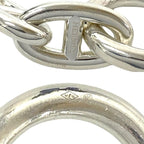Hermes Chaine D'ancre TGM 11 Pieces 925 Sterling Silver Bracelet Chain Bangle — view 3