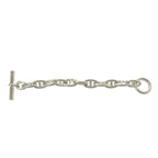 Hermes Chaine D'ancre TGM 11 Pieces 925 Sterling Silver Bracelet Chain Bangle — view 5