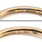 Hermes Ring Kelly Clochette PM Key Lock Points Half Circle Diamond Total 18k — view 4