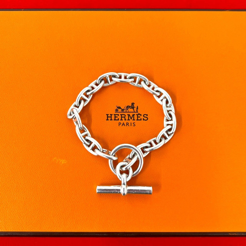 Hermes Vintage Chaine D'ancre PM 18 Links Martin Margiela Era 925 Sterling