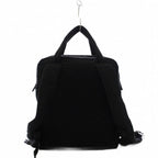 Prada Nylon Backpack Triangular Plate Black — view 3