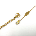 Louis Vuitton LV Flower Lambskin Gold Plated Necklace — view 8