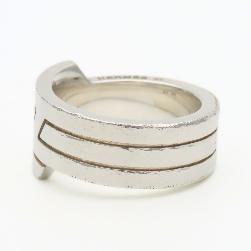 Hermes Ring Italic 51 925 Sterling Silver — view 3